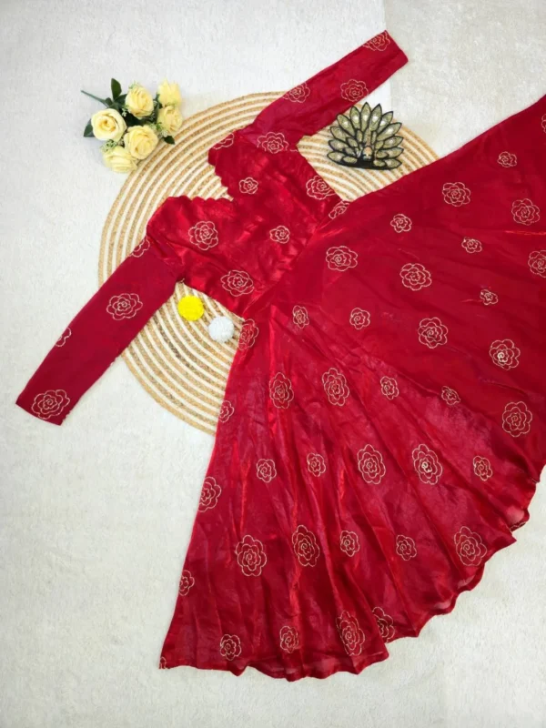 Launching ZT 225 Anisha Space Silk Sequence Fency Dress Wholesale Market 2026
