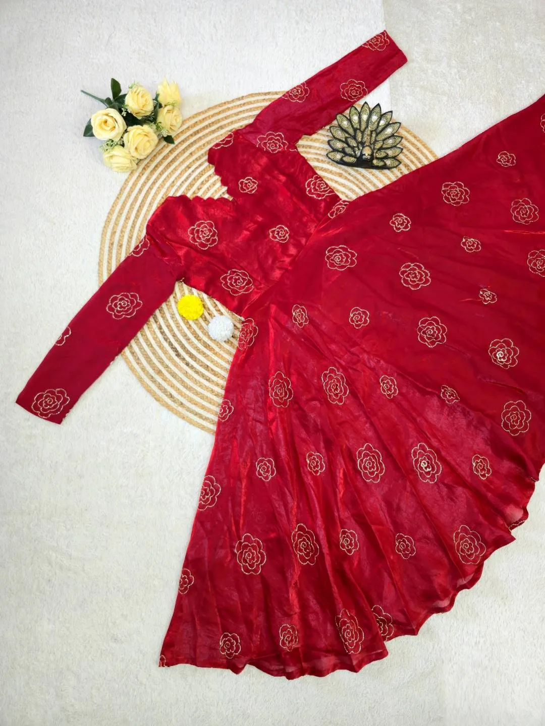Launching ZT 225 Anisha Space Silk Sequence Fency Dress Wholesale Market 2026