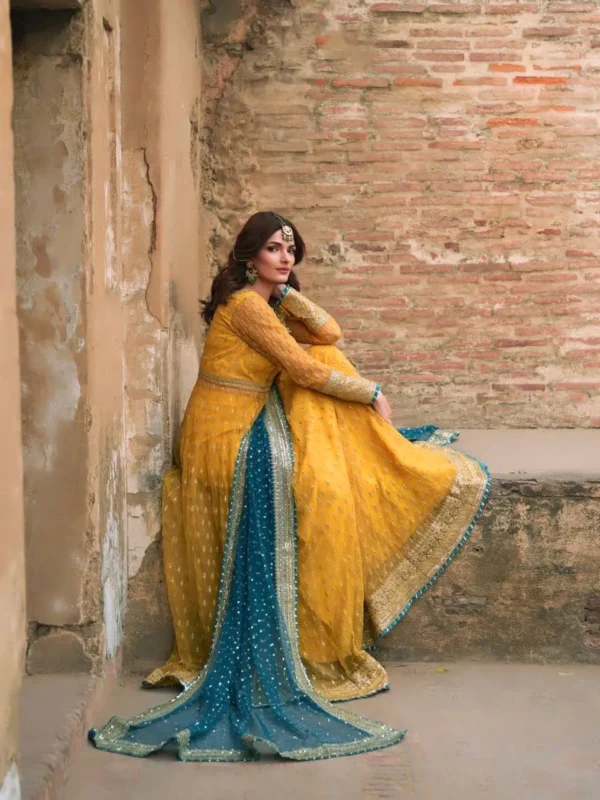 Beautiful Deepika 6033 Net Thread Sequence Haldi Lehngha Gown With Dupatta Collection 2026