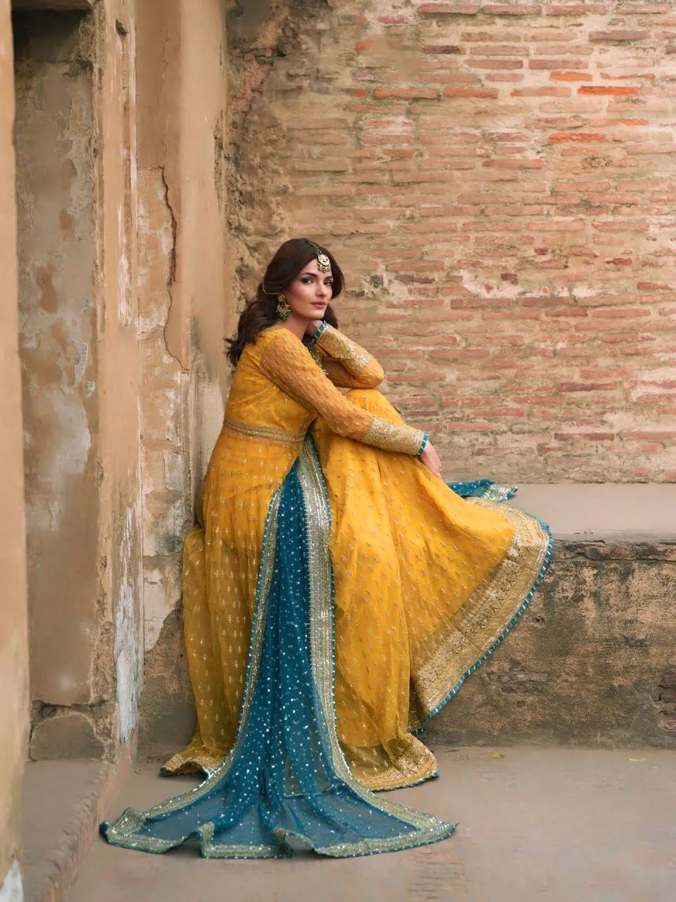 Beautiful Deepika 6033 Net Thread Sequence Haldi Lehngha Gown With Dupatta Collection 2026