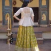 Latest Mohini 7166 Dyeable Viscose Jacquard Top Skirt Online Shopping In India 2026