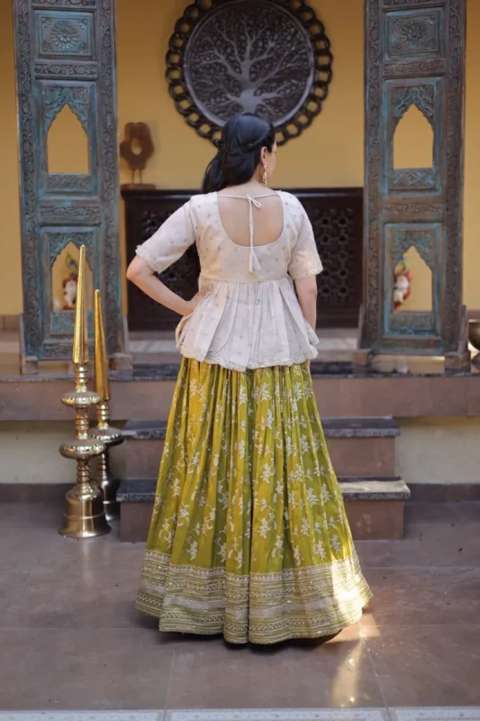 Latest Mohini 7166 Dyeable Viscose Jacquard Top Skirt Online Shopping In India 2026