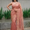 Kiara Param Embroidery Work Party Wear Saree