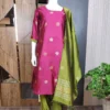 Buy FFD Art Silk Weaving Pink Kontina Suit Saree Manufacturer in Surat 2026