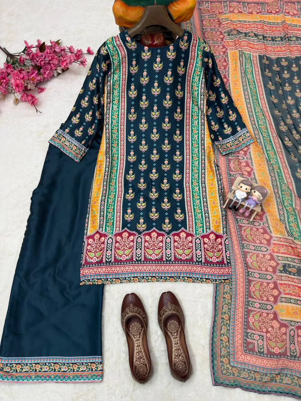 Launching C585 4800 Malai Satin Printed Festival Readymade Dress In Surat 2026