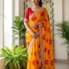 Kiara Suryamukhi Georgette Bandhej Printed Embroidery Saree Collection