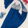 BDB 79 Crep Silk Embroidery Thread Work Wedding Ready To Wear Saree