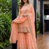 Launching DKT 5152 Georgette Embroidery Thread Wedding Pakistani Sharara Suit 2026