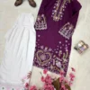 Buy C585 237 Rayon Cotton Thread Embroidery Work Office Wear Kurti Pant 2026