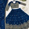 Beautiful Zarin Vanita Vichitra Silk Embroidery Work Wedding Wear Lehenga Choli 2026