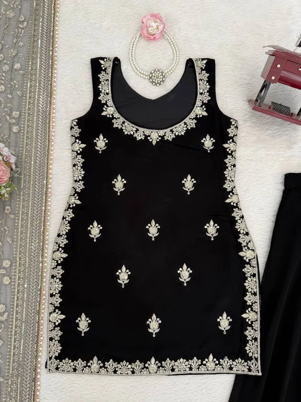 Stylish Deepika 1594 Georgette Sequnce Work Designer Party Wear Sharara Suit 2026