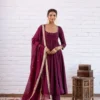 Buy Sabina 5324 Vichitra Silk Beads Work Anarkali Gown Pant Dupatta Set 2026