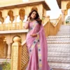 Launching RBC Virasat Gold Crush Silk Thread Work Party Wear Saree 2026