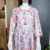 FFD Rayon Slub Printed Pink Daily Wear Top Collection