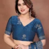 Stylish Kiara Naxita1 Fendy Chiffon Silk Sirosky Work Festival Saree 2026