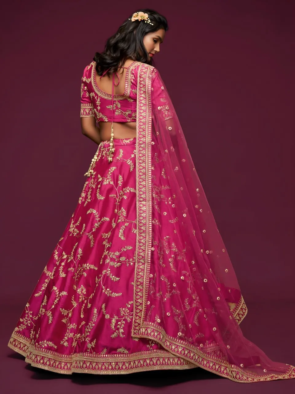 Stylish Zeel 7806 Art Silk Zari Thread Work Pink Lehenga Choli Exporter in India 2026