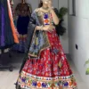 WMT 8084 Dola Silk Printed Kutchi Work Tranding Navratri Chaniya Choli