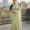 Latest Kusum 812 Nagma Gold Crush Embroidery Work Saree Manufacturer in India 2026