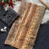 Beautiful WMS Satin Silk Ajarakh Printed Mirror Work Trending Festival Saree 2026