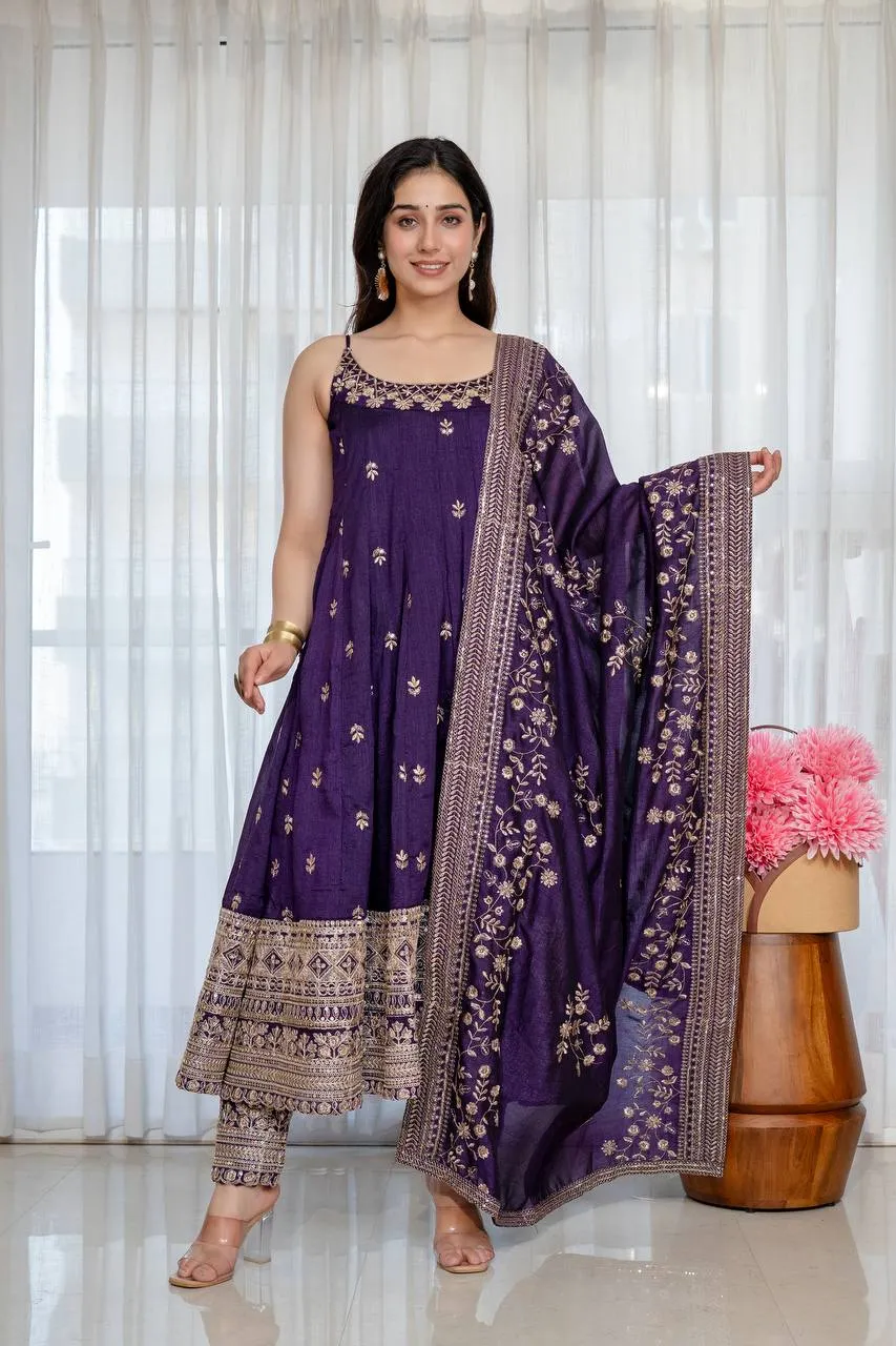 Launching STD 6075 Vichitra Silk Embroidery Wedding Gown Collection 2026