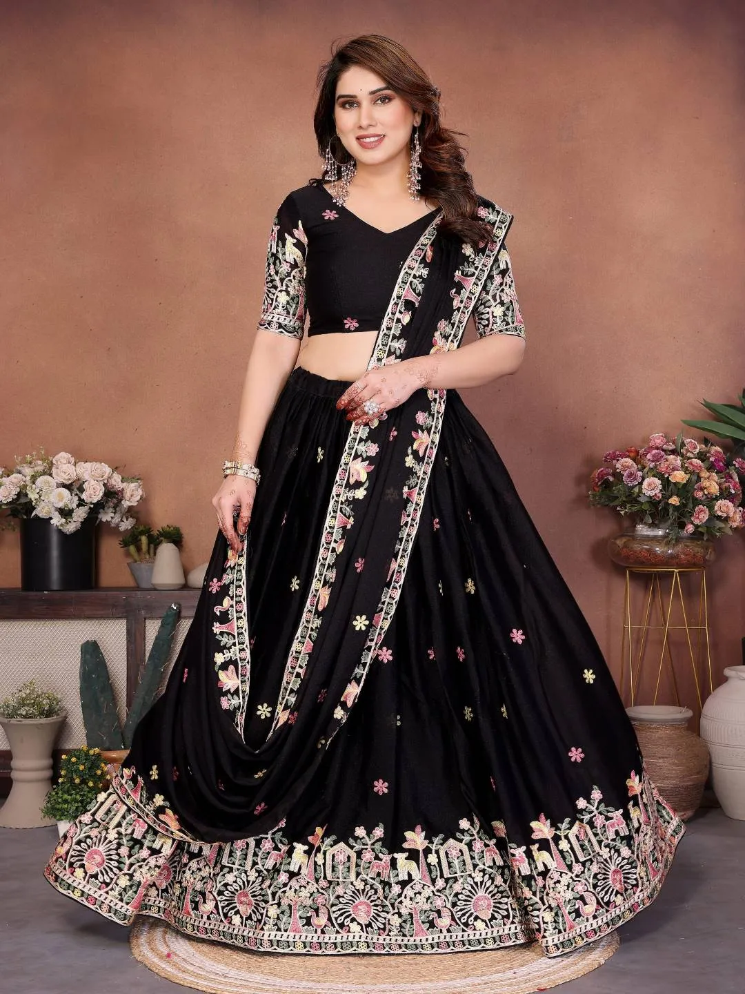Stylish Kiara Akimia Georgette Embroidery Lehenga Choli Wholesale Online Shopping India 2026