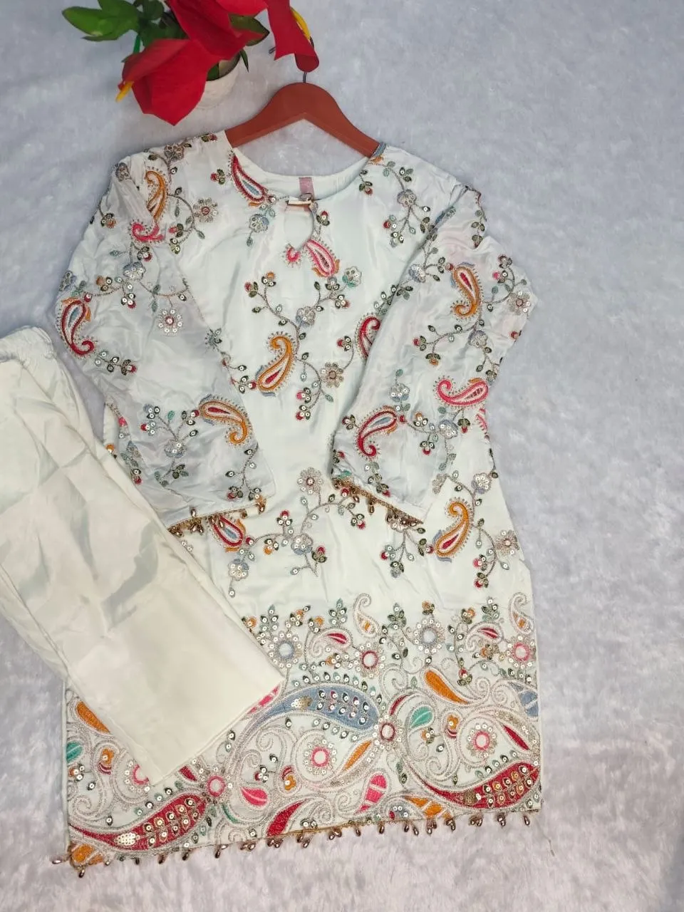 Stylish Zarin 1001 Crepe Sequence Embroidery Festival Co Ord Set 2026
