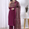 Beautiful ATQ Reyon Slub Printed Trending Collection Durgapuja Readymade Dress 2026