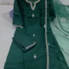 Buy ATQ Roman Embroidery Work Forest Green Kurti Pant With Dupatta 2026