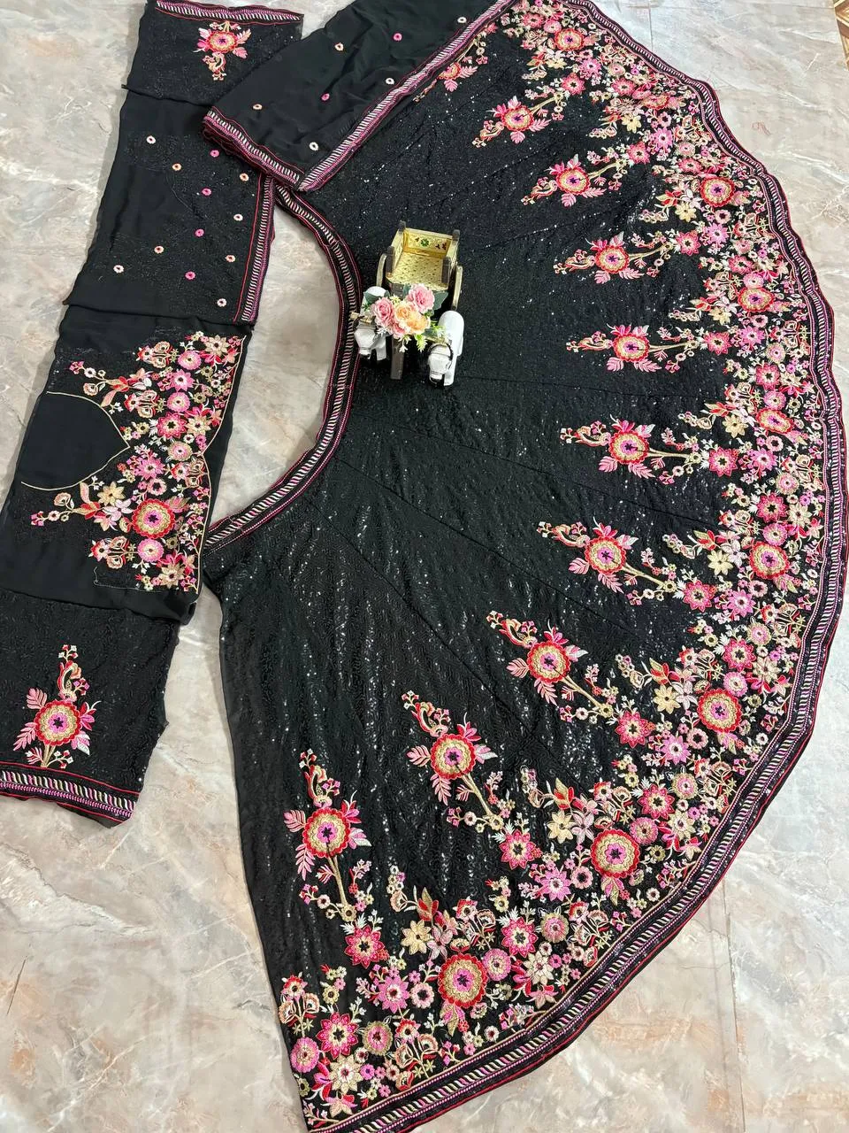 SBD 1772 Georgette Sequence Embroidery Work Party Wear Lehenga Choli
