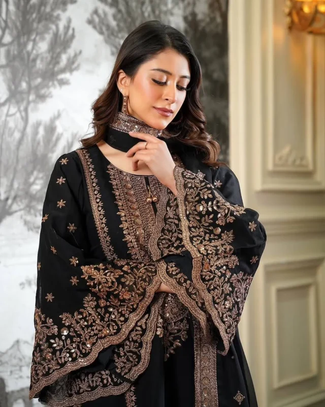 Stylish Sabina 890 Fendy Silk Embroidery Work Wedding Gharara Suit 2026