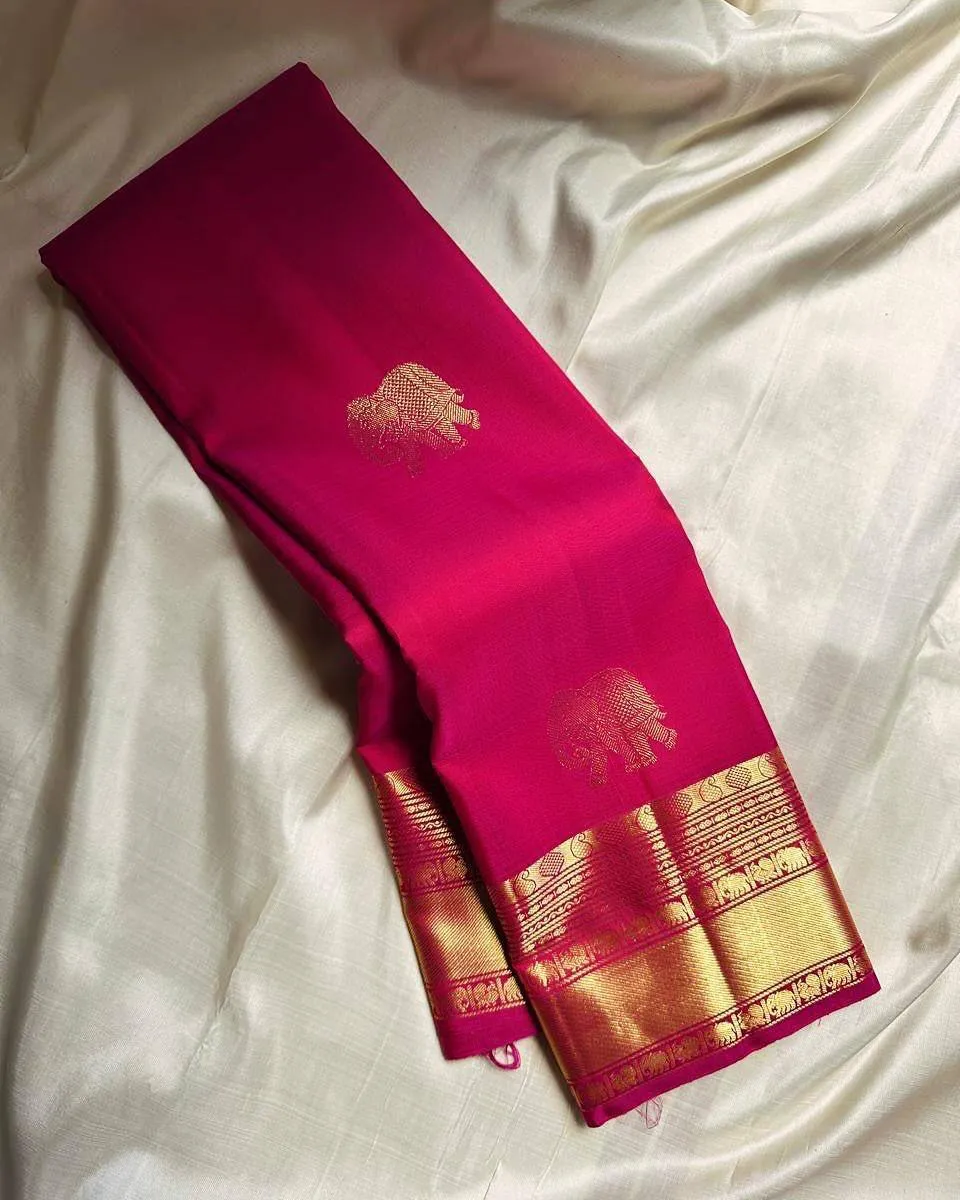 Rani 289 Lichi Silk Jacquard Wedding Saree Online Shopping