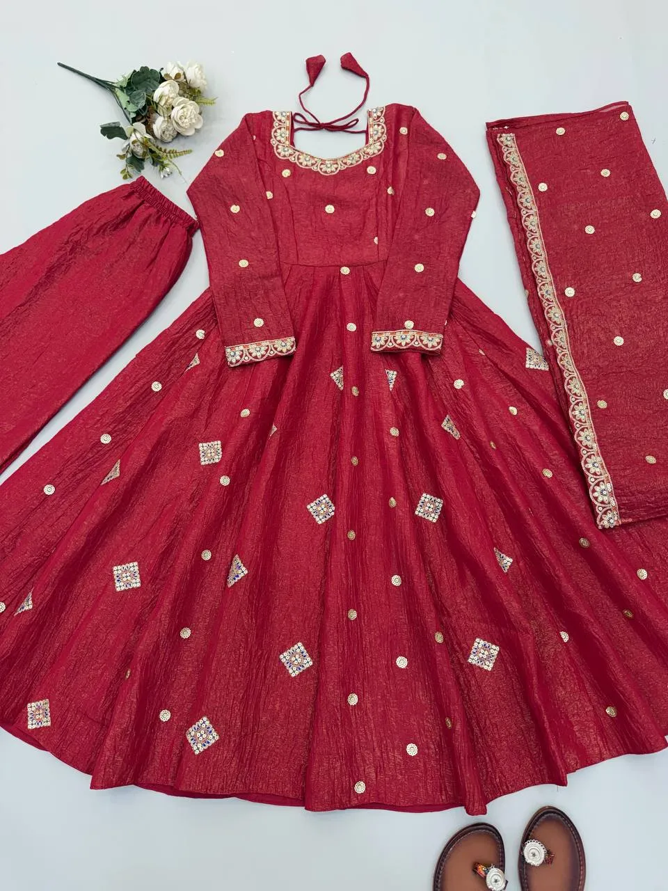 Stylish Sabina 5351 Crunchy Silk Sequence Embroidery Work Festival Gown 2026