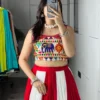 Launching WMT 7701 Rayon Cotton Gota Patti Work Garba Navratri Lehenga Top 2026