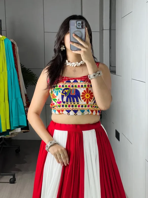 Launching WMT 7701 Rayon Cotton Gota Patti Work Garba Navratri Lehenga Top 2026