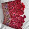 Kiara Kasturi Bandhej Khadi Georgette Wedding Saree Collection