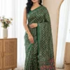 Latest WMS Silk Ajarakh Printed Mirror Work Saree Market in Surat 2026