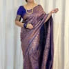 Rani 269 Lichi Silk Cloth Jacquard Work Wholesale Market in Surat