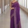 Rani 300 Lichi Silk Cloth Jacquard Party Wear Saree