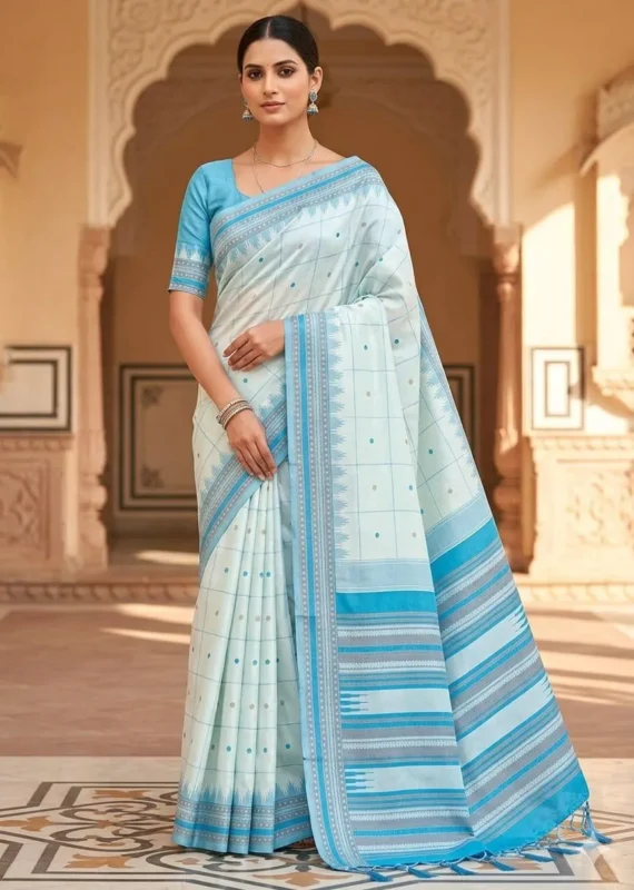 Buy Rani 307 Lichi Silk Jacquard South Style Saree Supplier in Surat 2026