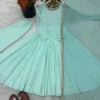 Stylish Sabina 5020 Heavy Faux Sky Blue Festival Anarkali Gown Wholesale Market in Mumbai 2026