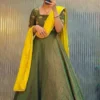 Launching ZT 216 Vichitra Silk Hand Work Festival Frock With Dupatta 2026