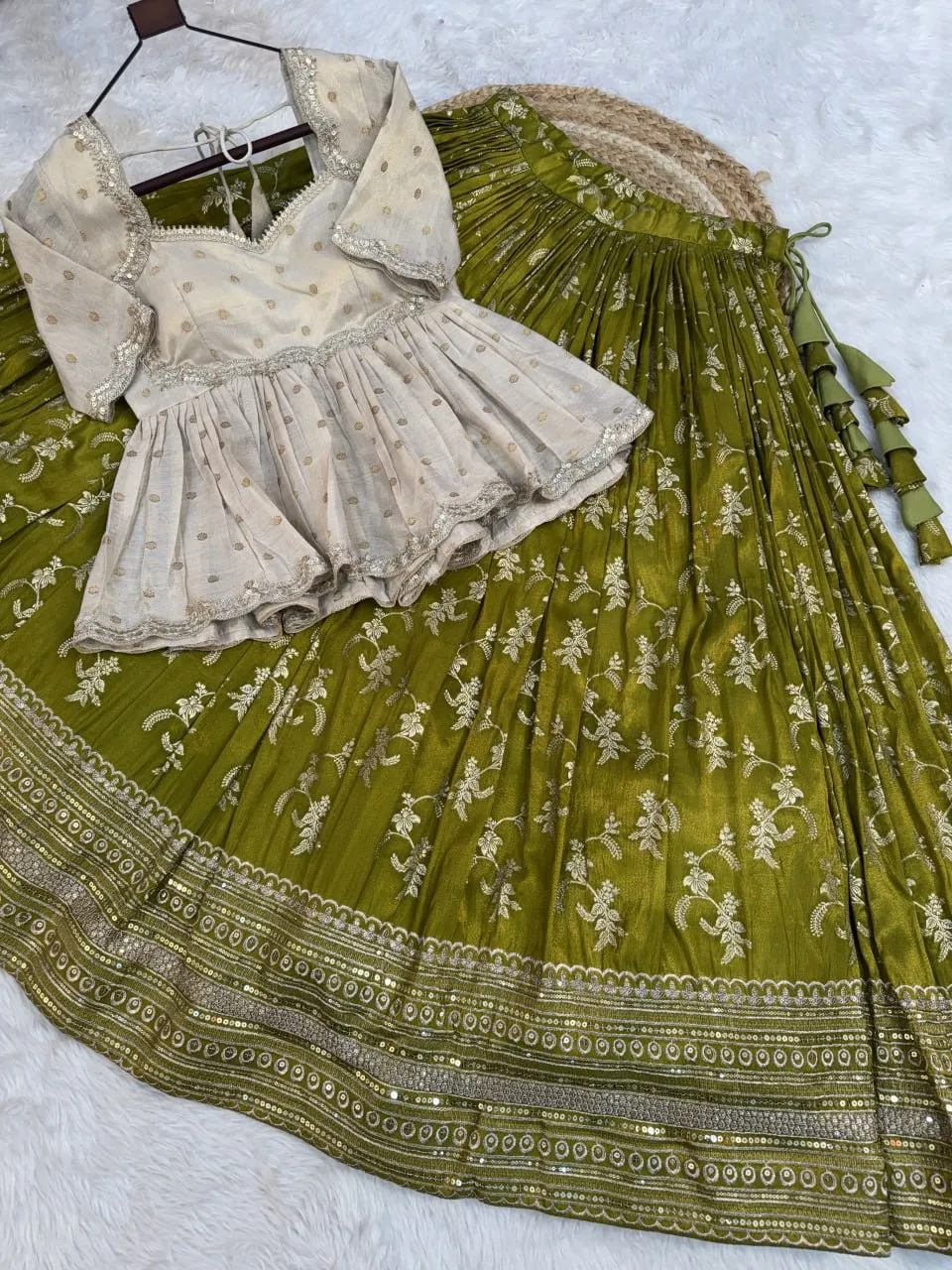 Latest Mohini 7166 Dyeable Viscose Jacquard Top Skirt Online Shopping In India 2026