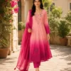 Stylish Yasu Madhu Orange Chiffon Hand Work Anarkali Gown 2026