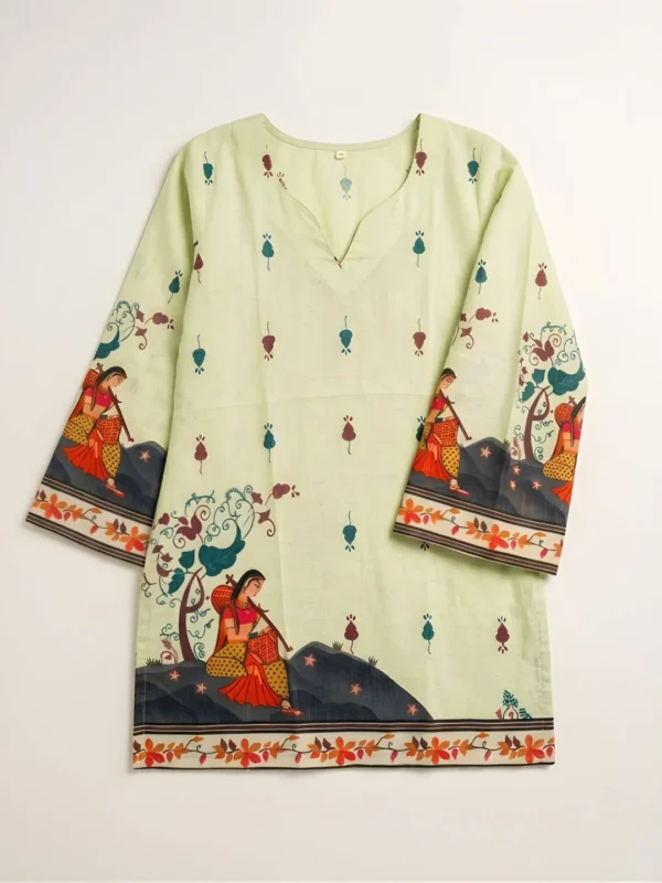 Latest Shiv 1072 Cotton Kalamkari Printed Short Kurti For Woven 2026