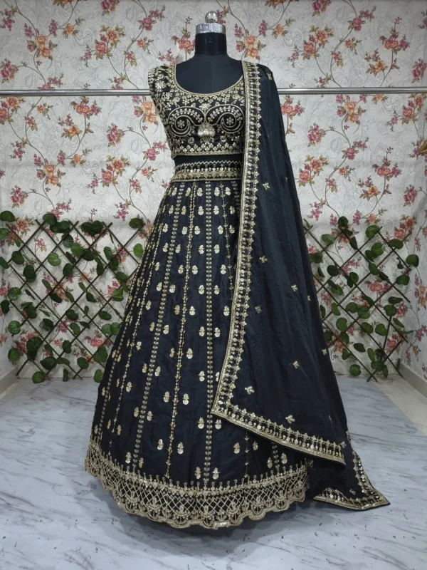 Launching HCR 1136 Crape Silk Trending Embroidery Lehenga Choli Collection 2026 2026