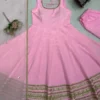 Launching Deepika 6039 Natural Crep Moti Work Anarkali Gown Pant Dupatta 2026