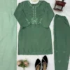 Deepika 1624 American Silk Thread Work Office Wear Kurti Pant Dupatta