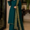 Buy Alia 589 Hamia Silk Sequence Embroidery Work Kurti Palazzo With Dupatta 2026