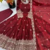 Launching Sabina 895 Fendy Silk Embroidery Sequence Work Wedding Wear Gown 2026