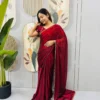 Latest SGT 239 Space Silk Party Wear Zip Gown Saree For Women 2026